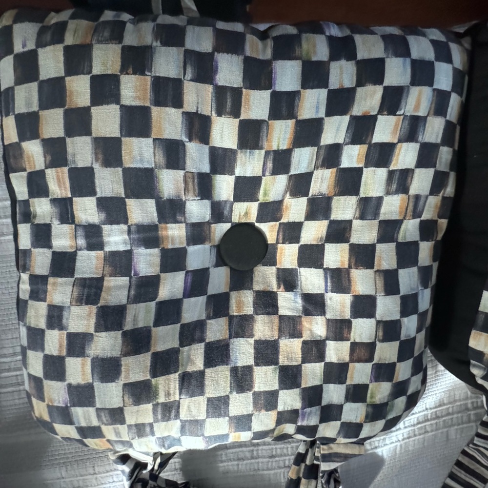 Mackenzie Childs chair cushion - Picture 3 of 8
